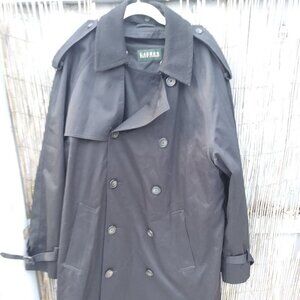 Ralph Lauren Double Breasted Over Coat Military-Style Removable Lining - 36R